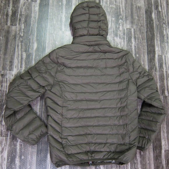NWT Lt. Quilted Jacket Olive w/Zip Off Down Hood - Picture 2 of 9